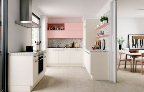 Küche Crema Rosa